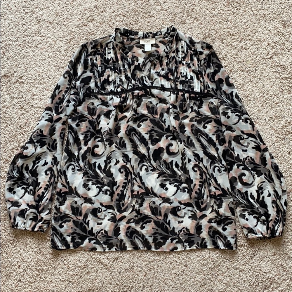 NWOT Women’s Loft Sheer Blouse size Medium
